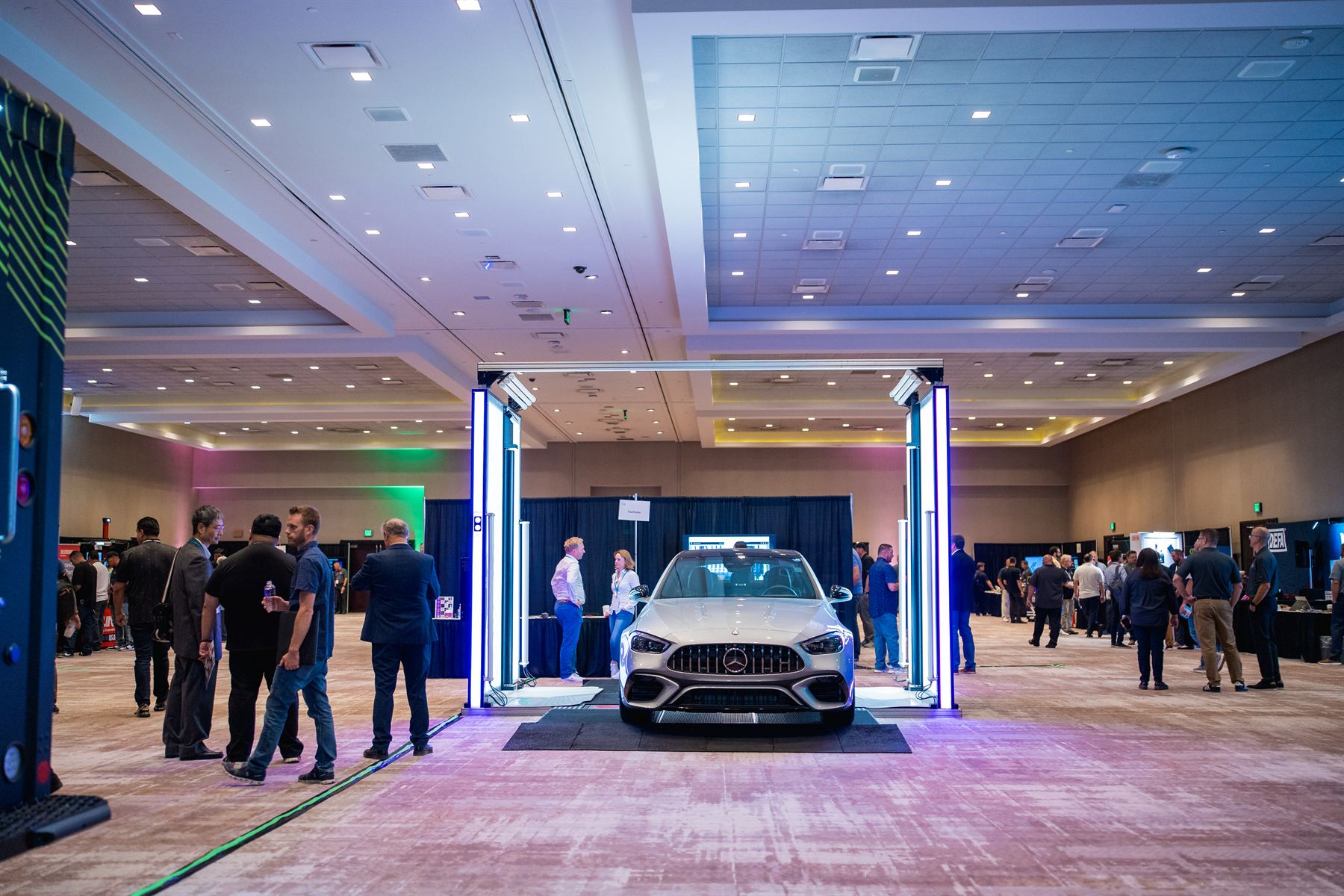 Scanner demonstration at a dealer technical event in the USA